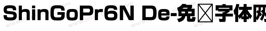ShinGoPr6N De字体转换